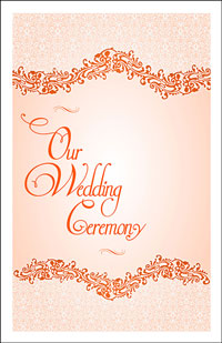 Wedding Program Cover Template 4C - Graphic 6